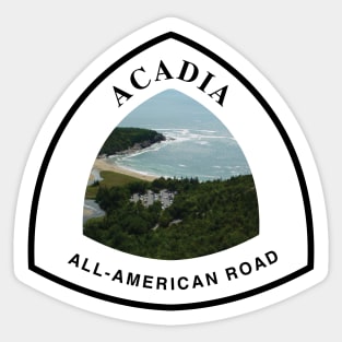 Acadia All-American Road trail marker Sticker